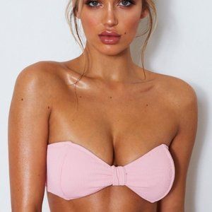 WHITE FOX BOUTIQUE Melrose Bikini Top Strapless xs